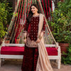 6 Color Velvet Embroidered Kurti Palazzo Set with Dupatta