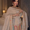 Ivory Embellished Kurti Sharara Set with Yellow Sharara & Dupatta