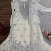 Ivory & Emerald Green Embroidered Sharara Suit Set with Dupatta (2 Colors)