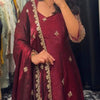Elegant Embroidered Anarkali Suit Set with Dupatta – 2 Color Options