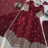 Elegant Embroidered Anarkali Suit Set with Dupatta – 2 Color Options