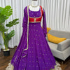 Elegant Embellished Anarkali Suit Set with Dupatta – 2 Color Options