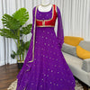 Elegant Embellished Anarkali Suit Set with Dupatta – 2 Color Options