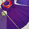 Elegant Embellished Anarkali Suit Set with Dupatta – 2 Color Options