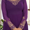 Purple & Wine Anarkali Suit Set with Embroidered Dupatta (2 Colors Available)