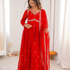 Premium Georgette Anarkali Suit Set with Dupatta & Pant | 9 Elegant Color Options