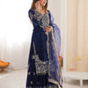 Heavy Velvet Embroidered Lehenga Suit Set with Dupatta – 4 Color Options