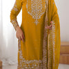 Designer Heavy Embroidered Kurta Sharara Suit Set with Dupatta | 10 Color Options