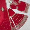 Designer Heavy Embroidered Kurta Sharara Suit Set with Dupatta | 10 Color Options