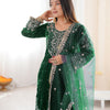 Heavy Velvet Embroidered Lehenga Suit Set with Dupatta – 4 Color Options