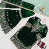 Heavy Velvet Embroidered Lehenga Suit Set with Dupatta – 4 Color Options