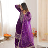 Heavy Velvet Embroidered Lehenga Suit Set with Dupatta – 4 Color Options