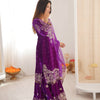 Heavy Velvet Embroidered Lehenga Suit Set with Dupatta – 4 Color Options