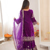 Heavy Velvet Embroidered Lehenga Suit Set with Dupatta – 4 Color Options