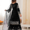 Heavy Velvet Embroidered Lehenga Suit Set with Dupatta – 4 Color Options