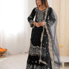 Heavy Velvet Embroidered Lehenga Suit Set with Dupatta – 4 Color Options