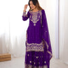 Designer Heavy Embroidered Kurta Sharara Suit Set with Dupatta | 10 Color Options