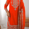 Designer Heavy Embroidered Kurta Sharara Suit Set with Dupatta | 10 Color Options