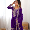 Designer Heavy Embroidered Kurta Sharara Suit Set with Dupatta | 10 Color Options
