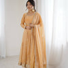 Embroidered Anarkali Suit Set with Dupatta & Bottom – 5 Color Options