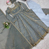 Embroidered Anarkali Suit Set with Dupatta & Bottom – 5 Color Options