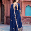 Elegant Georgette Anarkali Suit Set with Heavy Gota Lace Border & Dupatta – 4 Colors