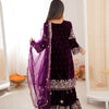 Heavy Velvet Embroidered Lehenga Suit Set with Dupatta – 4 Color Options