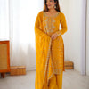Premium Embroidered Kurti Set with Dupatta & Pant | Festive Wear | 2 Color Options
