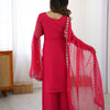 Premium Embroidered Kurti Set with Dupatta & Pant | Festive Wear | 2 Color Options
