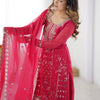 Premium Embroidered Kurti Set with Dupatta & Pant | Festive Wear | 2 Color Options