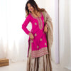 Elegant Embroidered Kurta Sharara Set with Dupatta – Festive Wear (4 Colors)