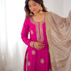 Elegant Embroidered Kurta Sharara Set with Dupatta – Festive Wear (4 Colors)