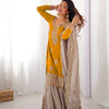 Elegant Embroidered Kurta Sharara Set with Dupatta – Festive Wear (4 Colors)