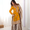 Elegant Embroidered Kurta Sharara Set with Dupatta – Festive Wear (4 Colors)
