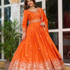 Elegant Embroidered Anarkali Suit Set with Dupatta – Festive Wear (3 Colors)