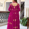 Elegant Embroidered Bird Motif Anarkali Suit Set with Dupatta (2 Color Options)