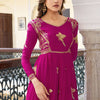 Elegant Embroidered Bird Motif Anarkali Suit Set with Dupatta (2 Color Options)