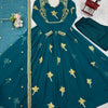 Elegant Embroidered Bird Motif Anarkali Suit Set with Dupatta (2 Color Options)