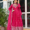 Designer Heavy Embroidered Anarkali Suit Set with Dupatta – 2 Color Options