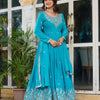 Designer Heavy Embroidered Anarkali Suit Set with Dupatta – 2 Color Options