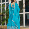 Designer Heavy Embroidered Anarkali Suit Set with Dupatta – 2 Color Options