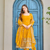 Luxury Embroidered Anarkali Suit Set with Heavy Border Dupatta (3 Color Options)