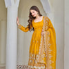 Luxury Embroidered Anarkali Suit Set with Heavy Border Dupatta (3 Color Options)