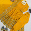 Luxury Embroidered Anarkali Suit Set with Heavy Border Dupatta (3 Color Options)
