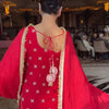 Red Embroidered Kurta Sharara Suit with Dupatta