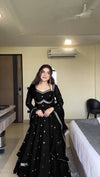 Premium Georgette Anarkali Suit Set with Dupatta & Pant | 9 Elegant Color Options