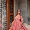 Embroidered Anarkali Kurti Pant Set with Dupatta – Festive & Party Wear | 6 Stunning Colors