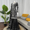 Elegant Embroidered Kurti Sharara Set with Dupatta – Premium Party Wear (Wine & Black Color Options)