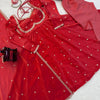 Embroidered Anarkali Kurti Pant Set with Dupatta – Festive & Party Wear | 6 Stunning Colors