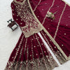 Maroon Heavy Embroidered Lehenga Choli with Dupatta – Wedding & Festive Wear